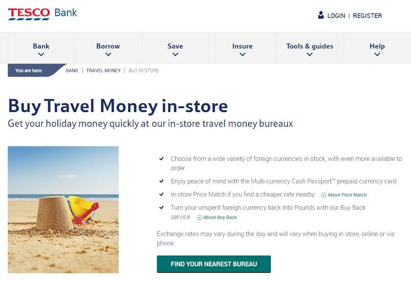 tesco travel money newmarket