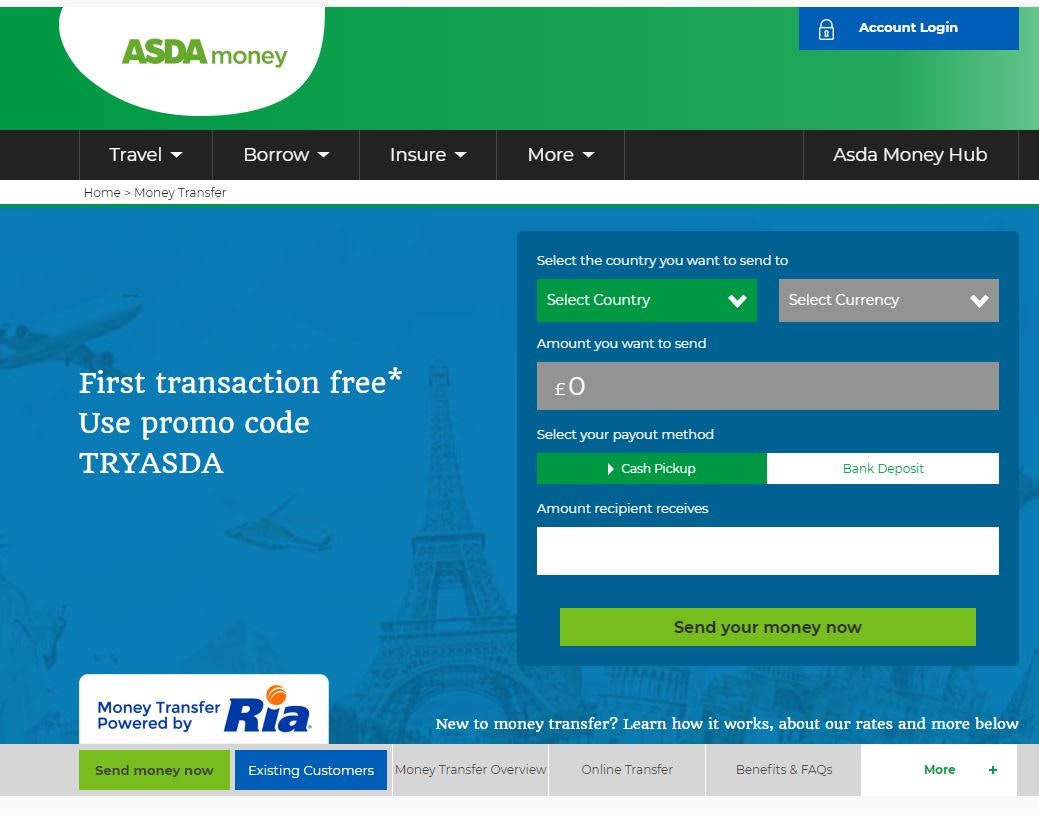 Asda Travel Money Exchange Rates, Fees and Service Review