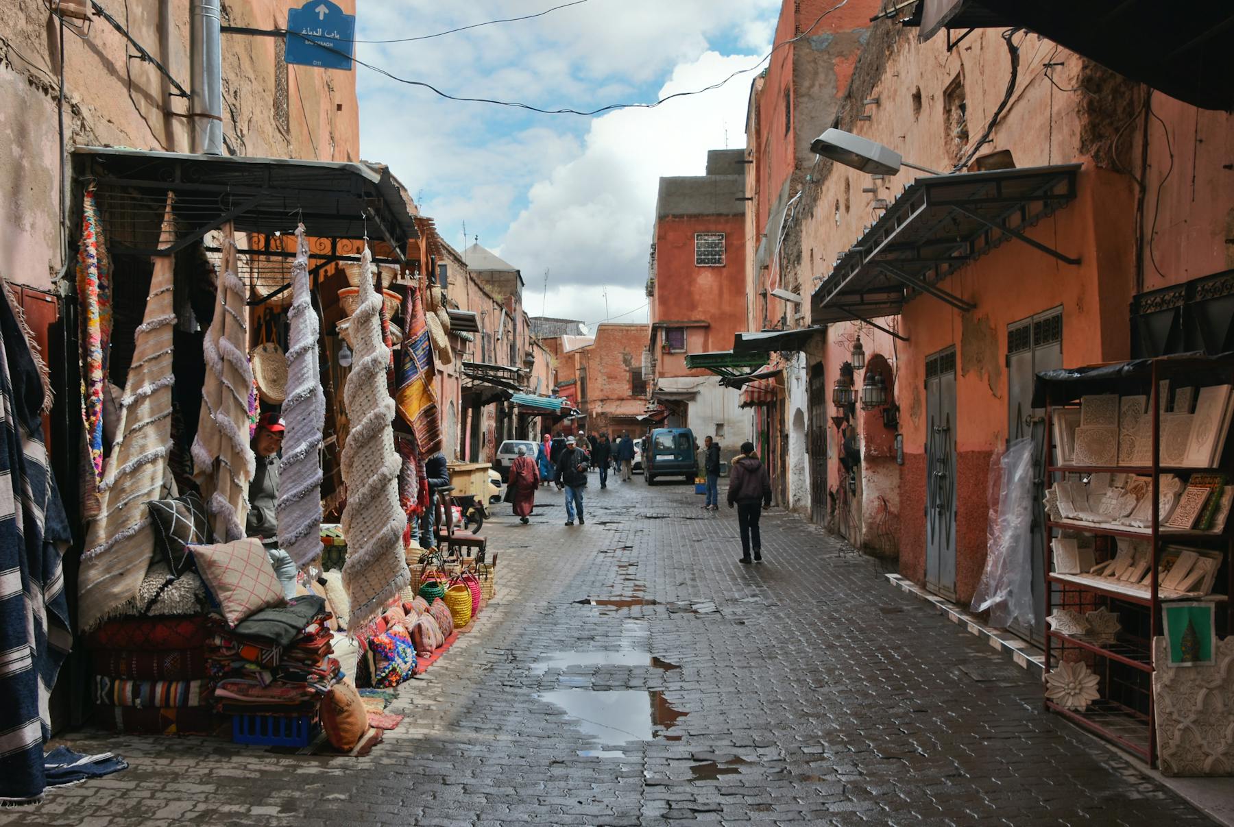 vue sur la medina de marrakech au maroc