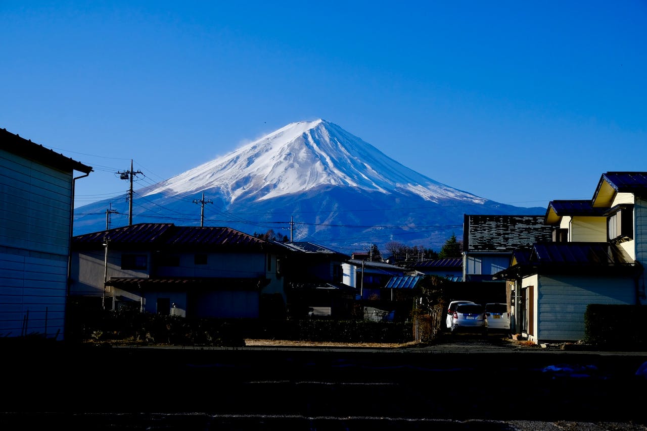 Clear view of Mount Fuji Shizuoka Japan